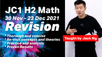 A Level JC H2 Math JC1 Topical Crash Course